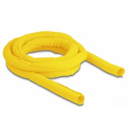 DeLOCK Woven Sleeve self-closing heat-resistant 2 m x 19 mm yellow