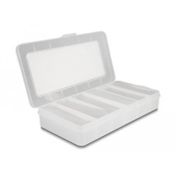 DeLOCK Heat shrink tube assortment box, shrinkage ratio 2:1, transparent 196 pieces