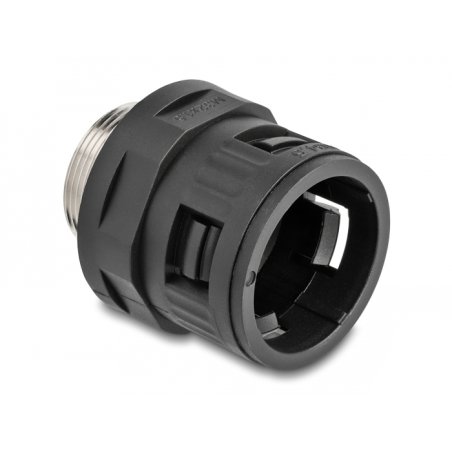 DeLOCK Conduit Fitting with brass external thread M32 black 2 pieces