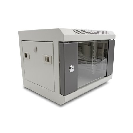 DeLOCK 10″ Network Cabinet with glass door 4U grey