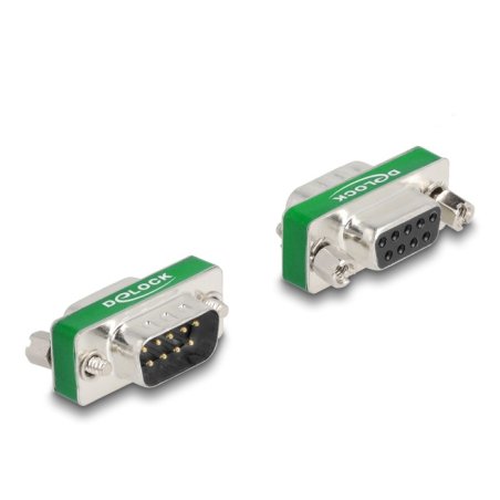 DeLOCK Filtre de suppression d’interférence RF/EMI D-Sub, 9 broches males à femelles avec capacité de filtre