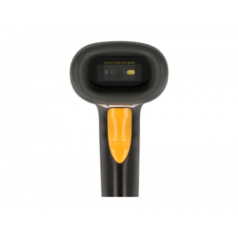 DeLOCK 2.4 GHz Barcode Scanner 1D and 2D with charging station - multilingual