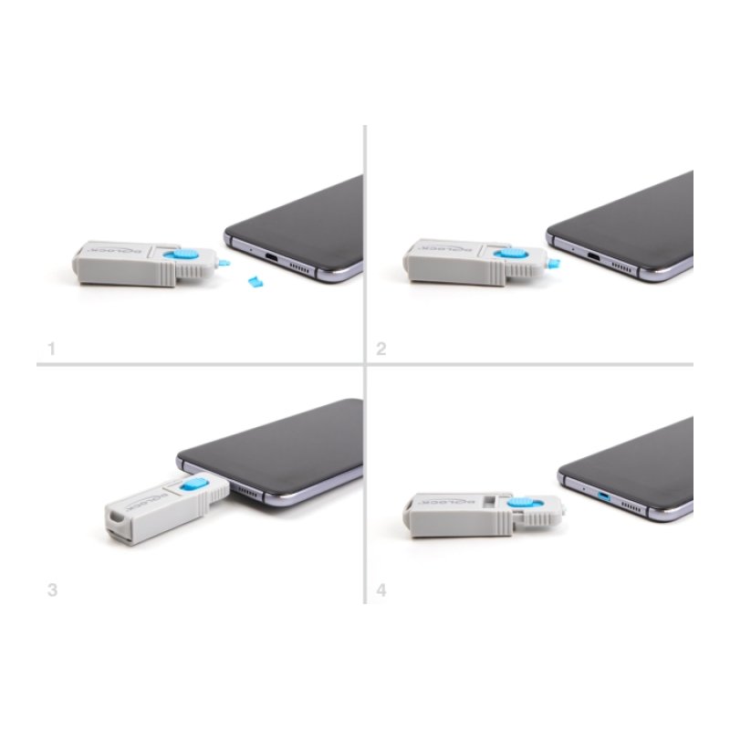 Micro USB Port Blocker Set für Micro USB Buchse 5 Stück Verschlusswerkzeug