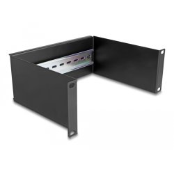 10? Hutschienenpanel 2 HE schwarz