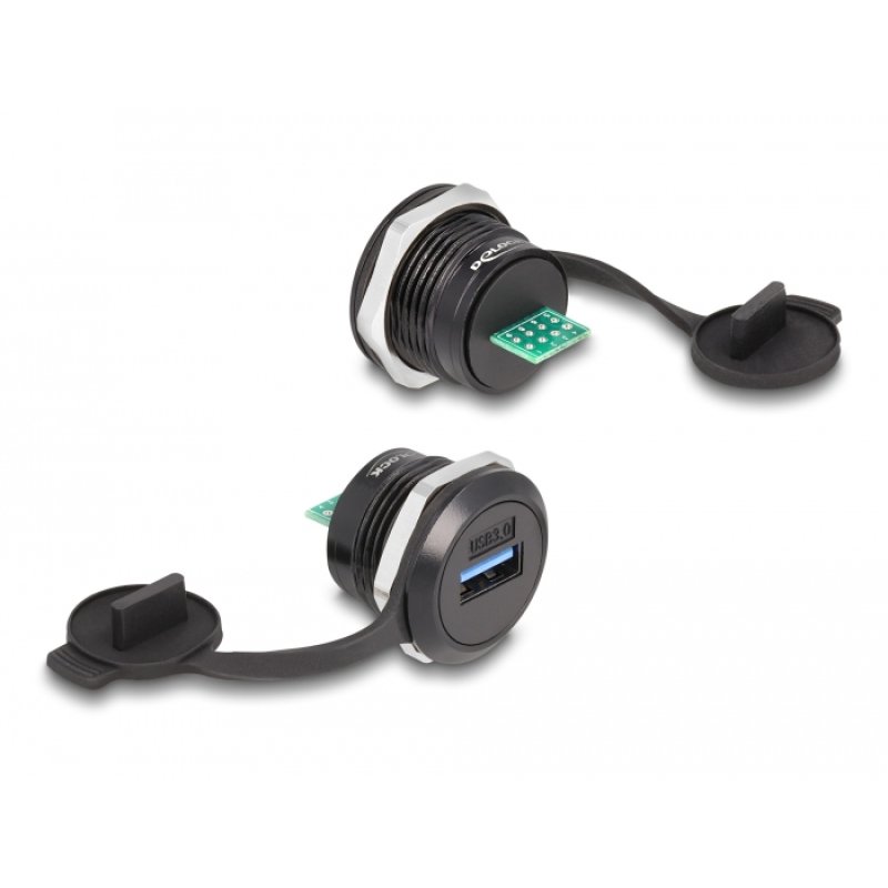 DeLOCK USB 3.2 Gen 1 Type-A to PCB built-in connector with protective dust cap
