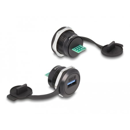 DeLOCK USB 3.2 Gen 1 Type-A to PCB built-in connector with protective dust cap