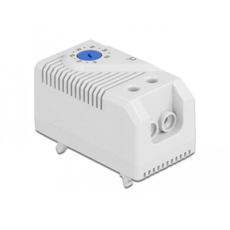 DeLOCK Thermostat avec contact normalement ouvert pour rail DIN