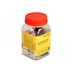 DeLOCK RJ50 Modular plug Cat.5e with bend protection boots 25 pcs set