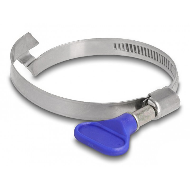 DeLOCK Butterfly Hose Clamp stainless 400 steel with bridge left-handed 50 - 65 mm 5 pieces