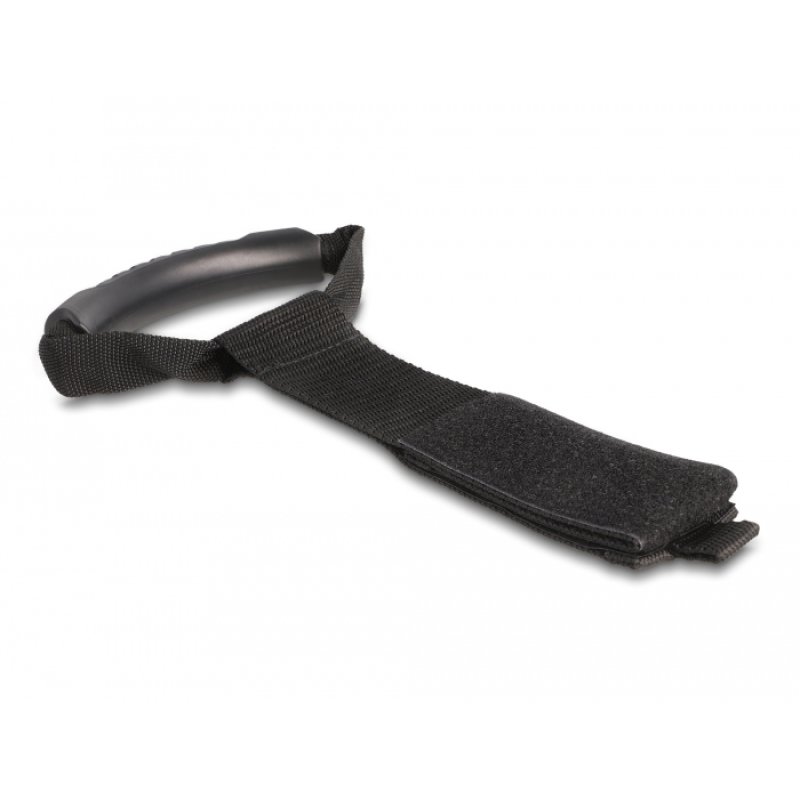 DeLOCK Sangle de transport avec attache de bande scratch L 435 x l 50 mm, noir, 2 unités