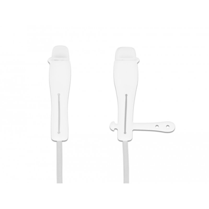 DeLOCK Dust Cover for USB Type-C male and Apple Lightning male set 2 pieces white