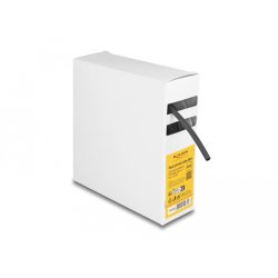 DeLOCK Heat shrink tube Box, with inside adhesive, shrinkage ratio 4:1, 5 m x 4 mm black