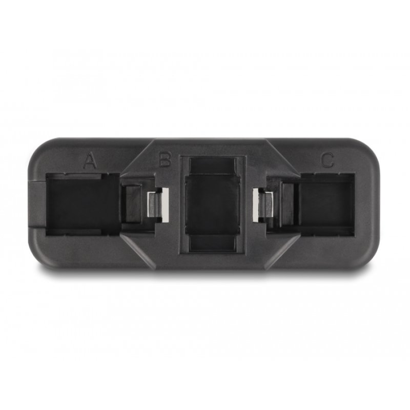 Keystone LSA Set mit Auflegehalterung RJ45 / RJ11 Cat.6 schwarz