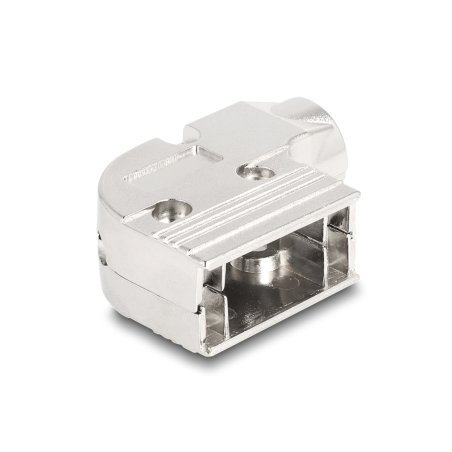 Gehäuse für D-Sub 9 Pin Stecker / Buchse 90° gewinkelt Zinklegierung