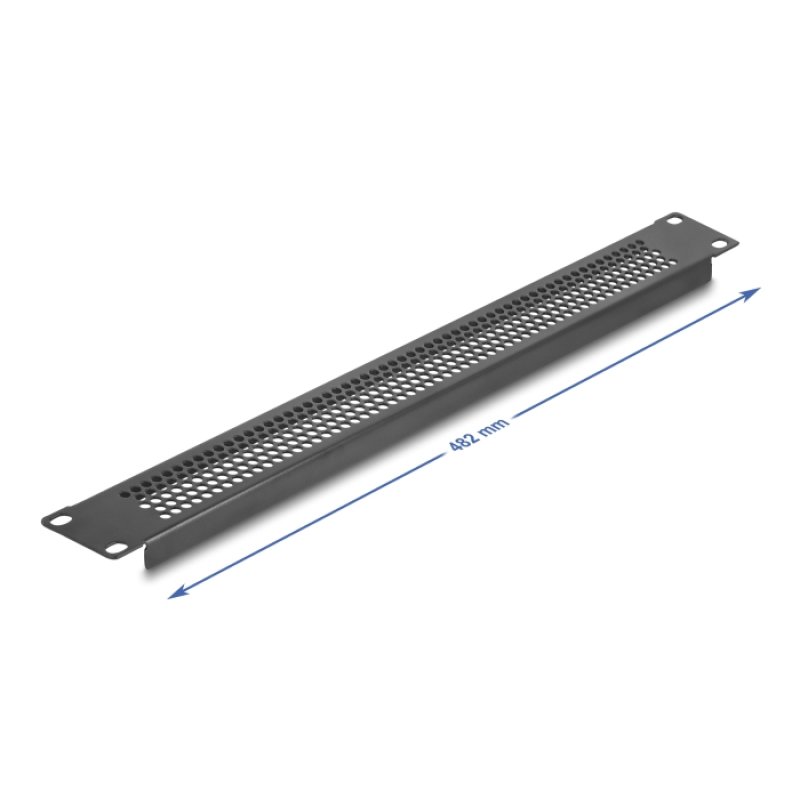 DeLOCK 19″ Blind Panel with round holes 1U black