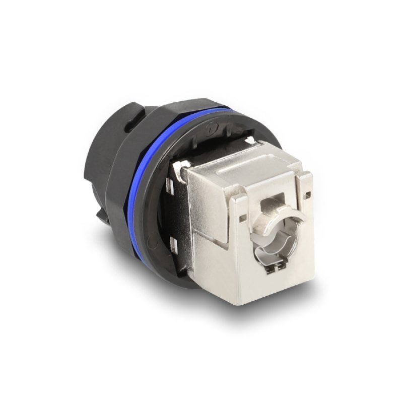 DeLOCK Connecteur intégré RJ45, Cat.6A, avec connexion LSA, noir
