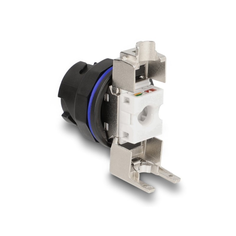 DeLOCK RJ45 Cat.6A built-in connector with LSA connection black