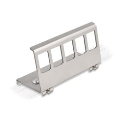 DeLOCK Keystone Metal Mounting 5 Port for DIN rail