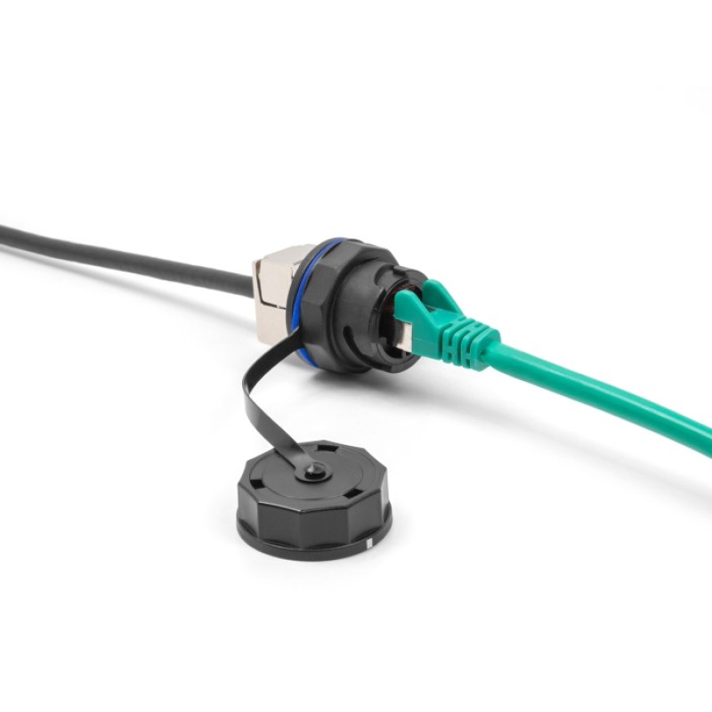 DeLOCK Capuchon de protection pour connecteurs intégrés RJ45 67047 et 67048, IP68 pour la poussière et l’eau, noir