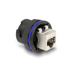 DeLOCK RJ45 Cat.6A built-in connector / coupler black