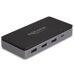 DeLOCK Station d’accueil USB Type-C 4K - Dual HDMI MST / USB / Gibabit LAN / PD 3.0 85 W