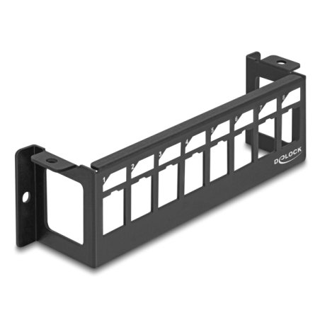 Keystone Halterung 8 Port Panel Aufbau horizontal