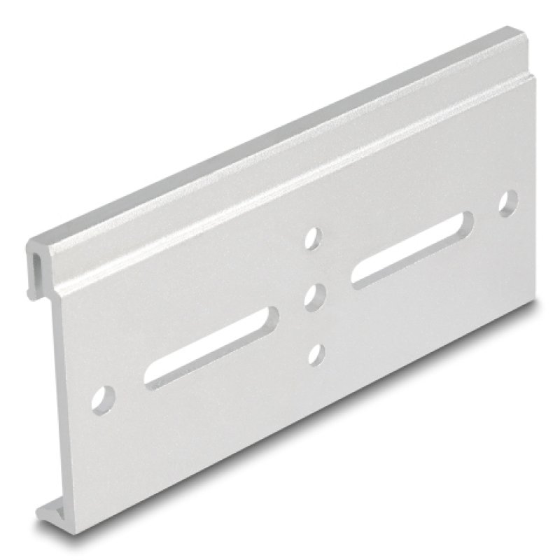 Aluminium Montageclip für Hutschiene 100,0 x 47,8 mm silber