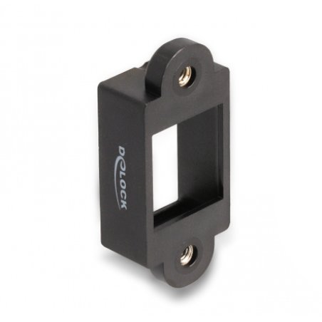 DeLOCK Support Keystone pour installation avec connexion à vis, noir