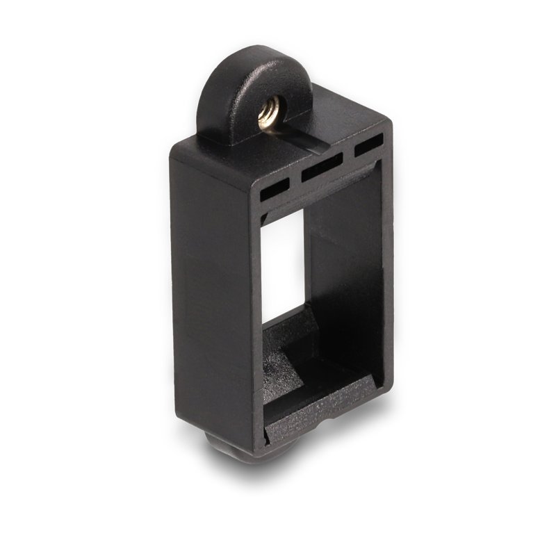 DeLOCK Support Keystone pour installation avec connexion à vis, noir