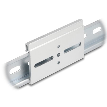 Aluminium Montageclip für Hutschiene 80,0 x 47,8 mm silber