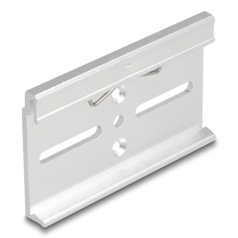 Aluminium Montageclip für Hutschiene 80,0 x 47,8 mm silber