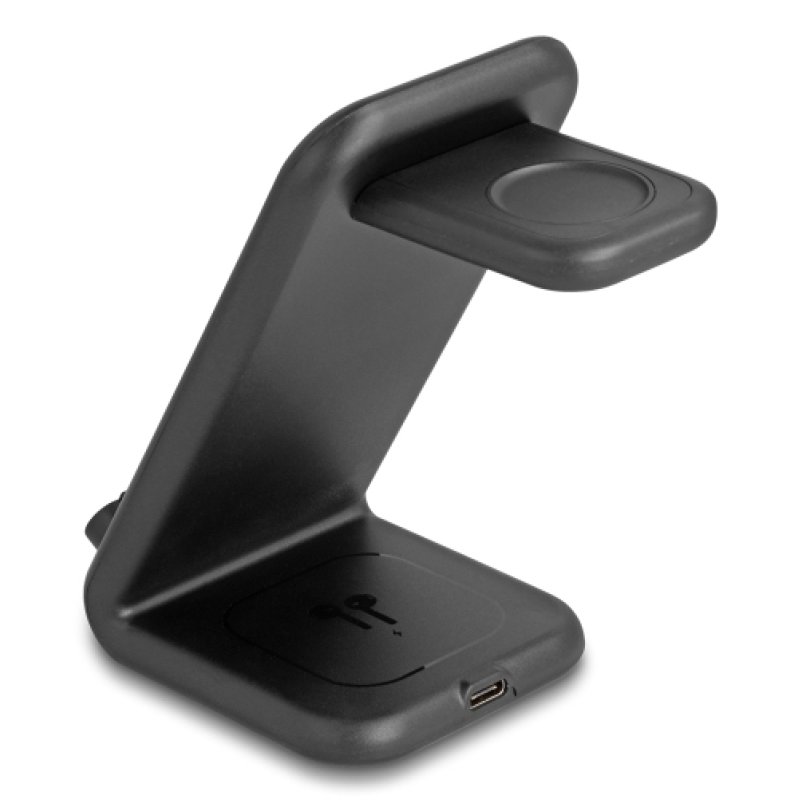 DeLOCK 66941 mobile device charger Headphones, Smartphone, Smartwatch Black USB Wireless charging Fast charging Indoor