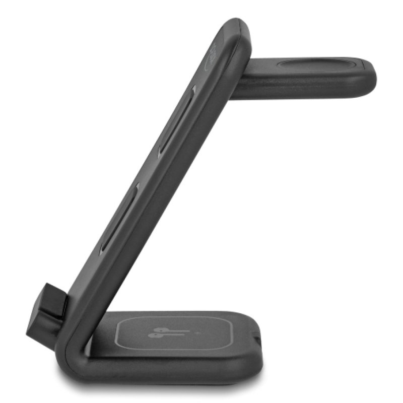 DeLOCK 66941 chargeur d'appareils mobiles Casques, Smartphone, Smartwatch Noir USB Recharge sans fil Charge rapide