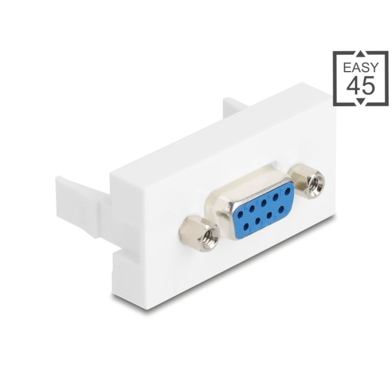Easy 45 Modul Sub-D 9 Buchse zu Buchse 22,5 x 45 mm