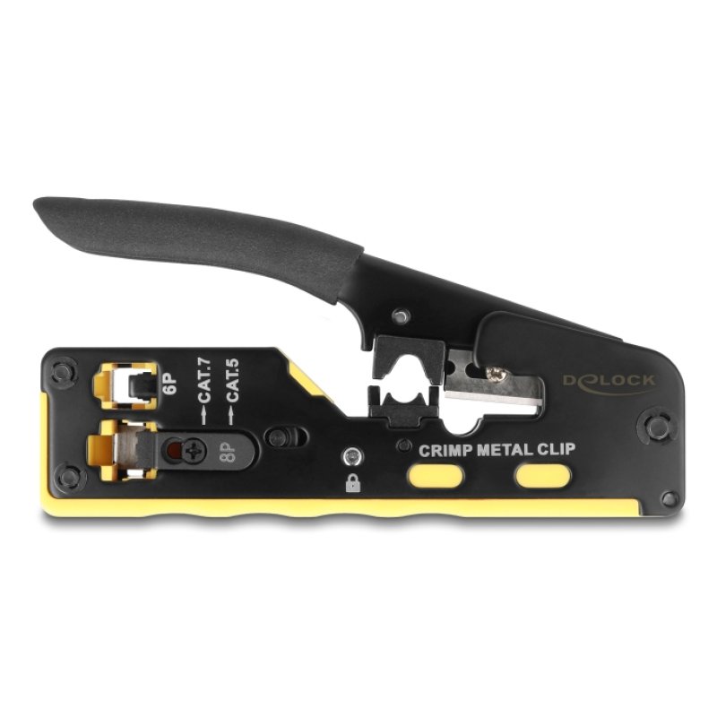 DeLOCK 90583 cable crimper Crimping tool Black, Yellow