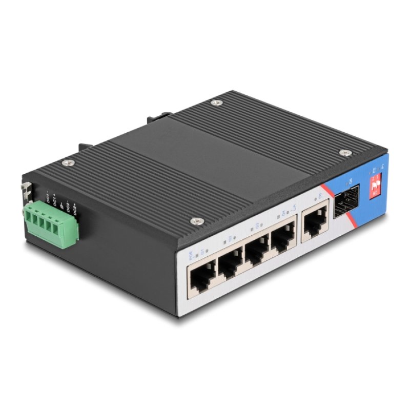 DeLOCK 80164 commutateur réseau Gigabit Ethernet (10/100/1000) Connexion Ethernet, supportant l'alimentation via ce