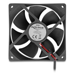 DeLOCK 67291 computer cooling system Computer case Fan 9.2 cm Black 1 pc(s)
