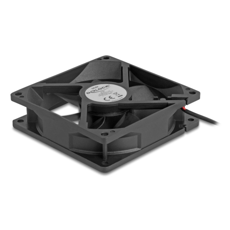 DeLOCK 67291 computer cooling system Computer case Fan 9.2 cm Black 1 pc(s)