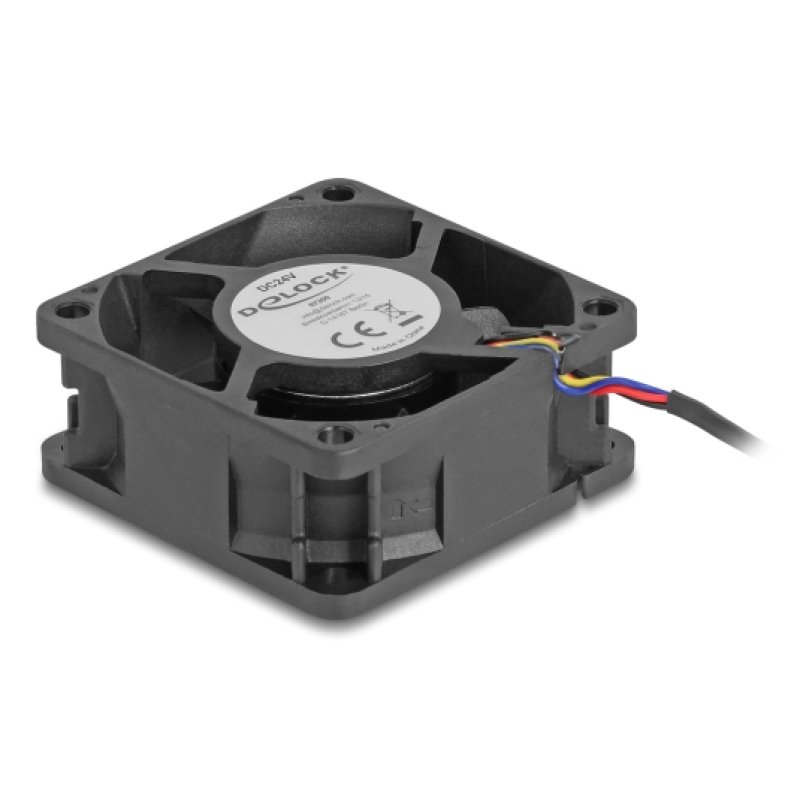 DeLOCK 67300 computer cooling system Computer case Fan 6 cm Black 1 pc(s)