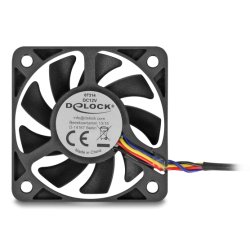 DeLOCK 67314 computer cooling system Computer case Fan 5 cm Black 1 pc(s)