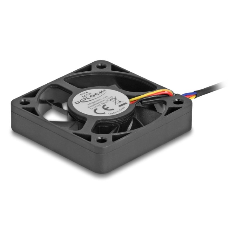 DeLOCK 67314 computer cooling system Computer case Fan 5 cm Black 1 pc(s)