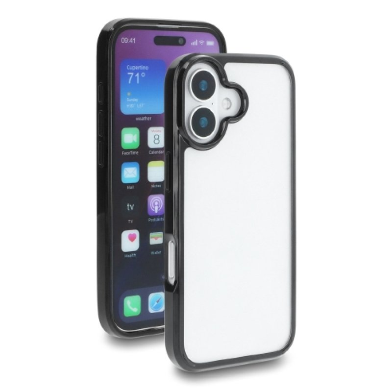 Schutzhülle für iPhone 17 transparent-schwarz