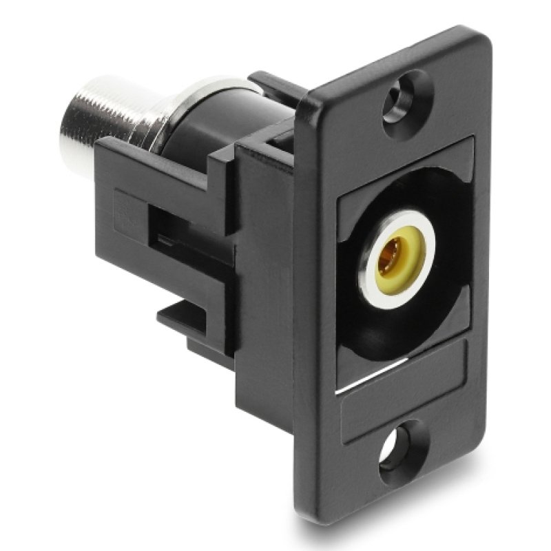 Panel Mount Cinch Buchse zu Cinch Buchse gelb / schwarz