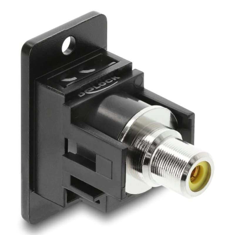 DeLOCK Panel Mount RCA female RCA female yellow / black