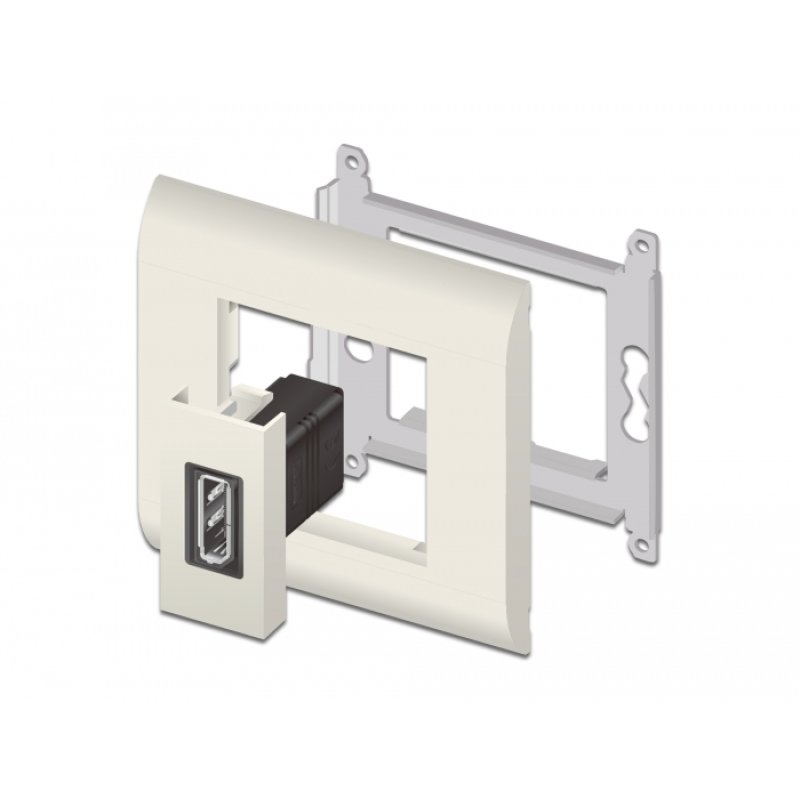 DeLOCK Module Easy 45 DisplayPort droit 22,5 x 45 mm