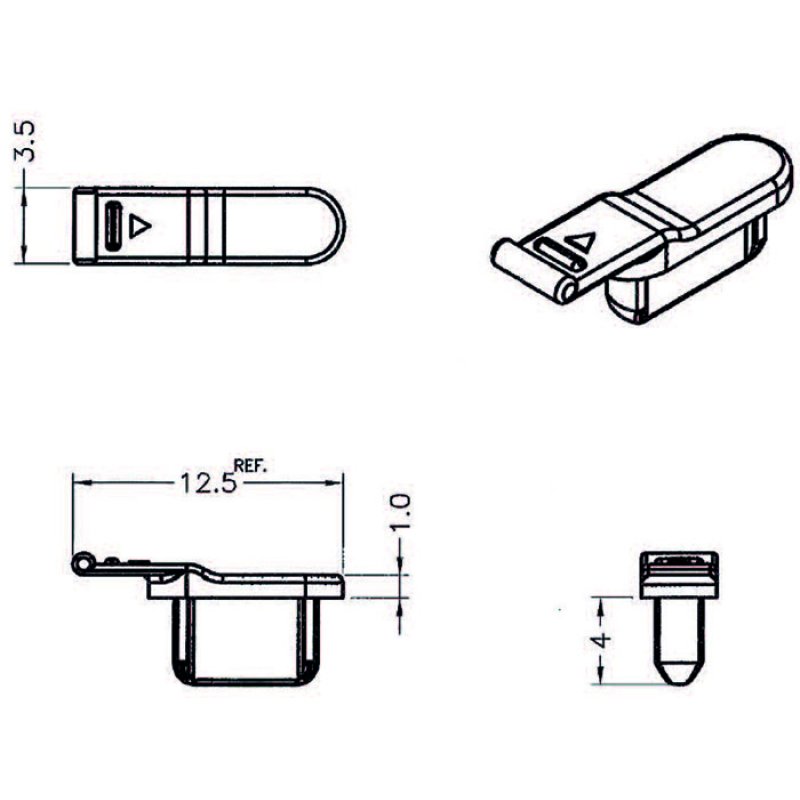 DeLOCK 64033 protection de sécurité pour prise Noir 10 pièce(s)