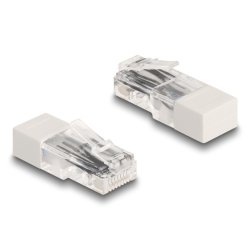 RJ45 Stecker mit Abschlusswiderstand 120 Ohm weiß