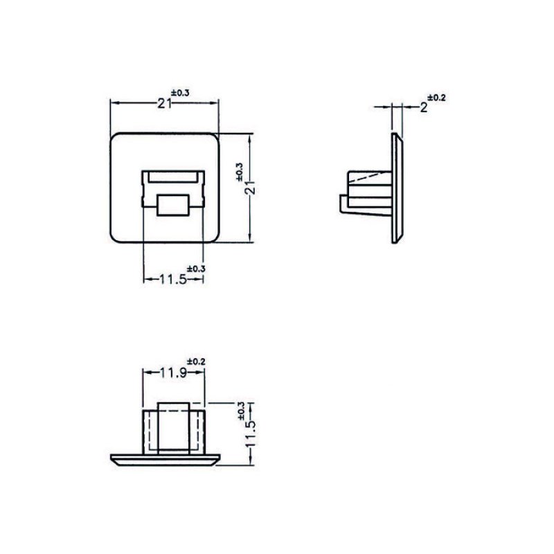 DeLOCK 64019 socket safety cover RJ-45 White 10 pc(s)