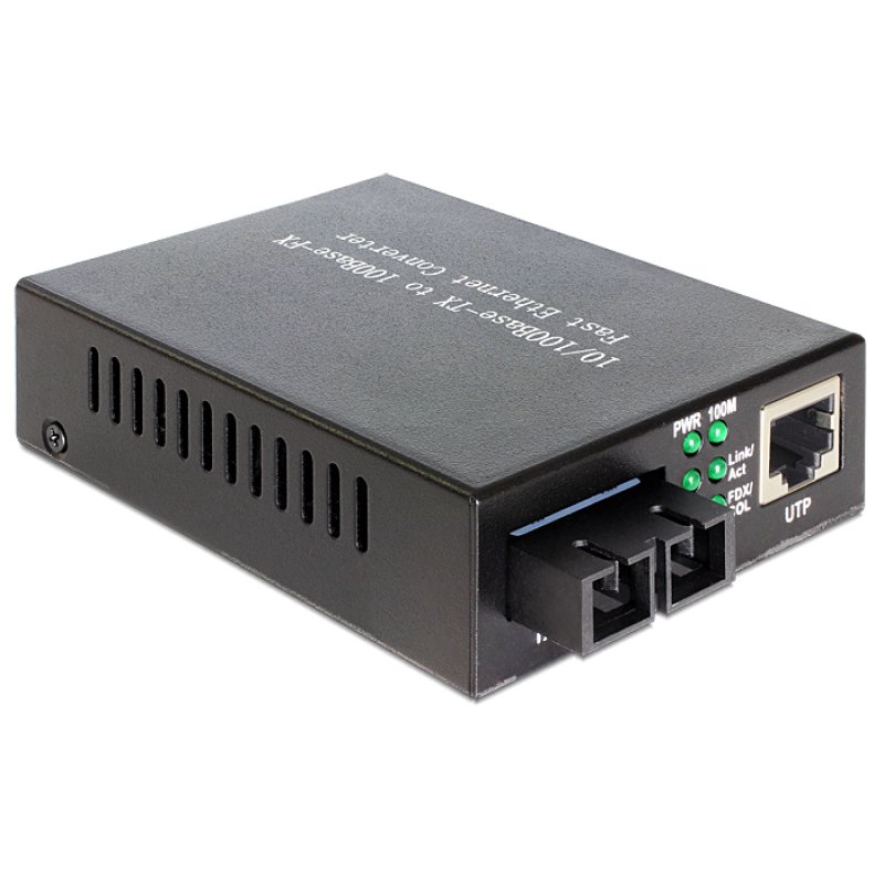 DeLOCK 86215 convertisseur de support réseau 100 Mbit/s 1310 nm Monomode Noir