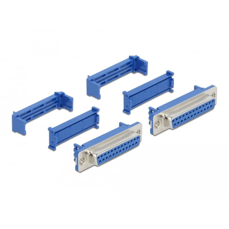 DeLOCK D-Sub 25 female with insulation displacement 2 pieces